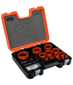 3834-SET-152 Sandflex® σετ διμεταλλικά ποτηροτρύπανα 16 mm-83 mm - 18 τεμάχια BAHCO