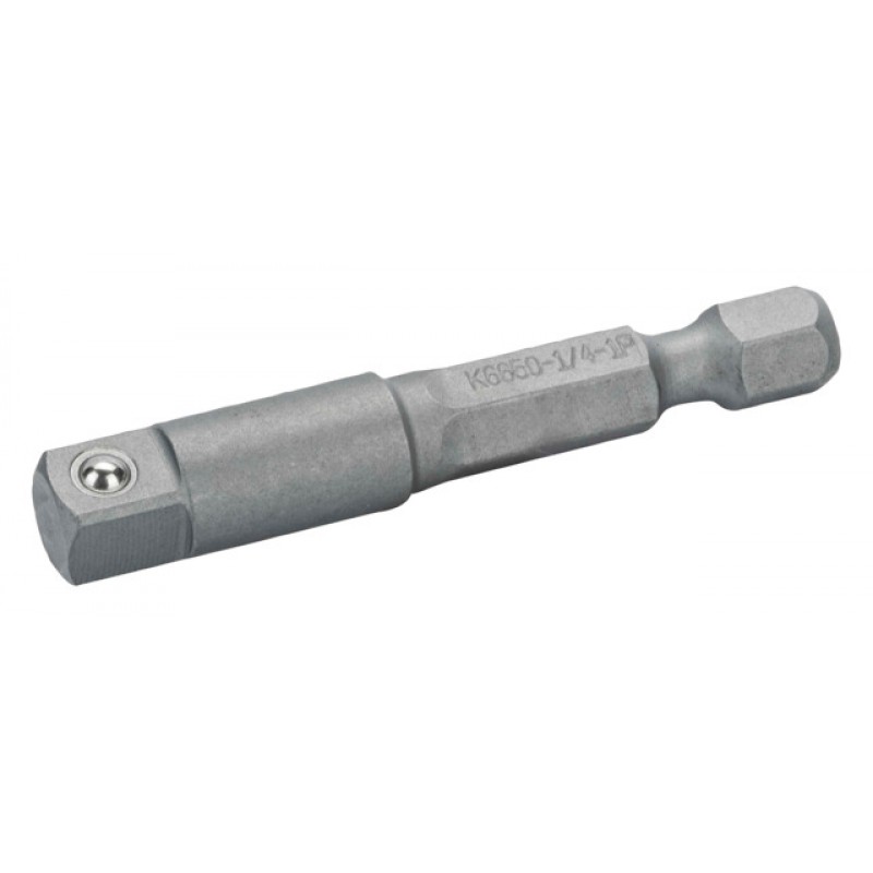 K6650-1/4-1P 1/4 εξάγωνο σε καρέ αντάπτορας 50 mm - 5 τεμάχια/πλαστικό κουτί BAHCO