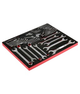 FF1A14 FitandGo 3/3 αφρώδες ένθετο ίντσας γερμανοπολύγωνο και γερμανικά κλειδιά σετ - 43 τεμάχια BAHCO