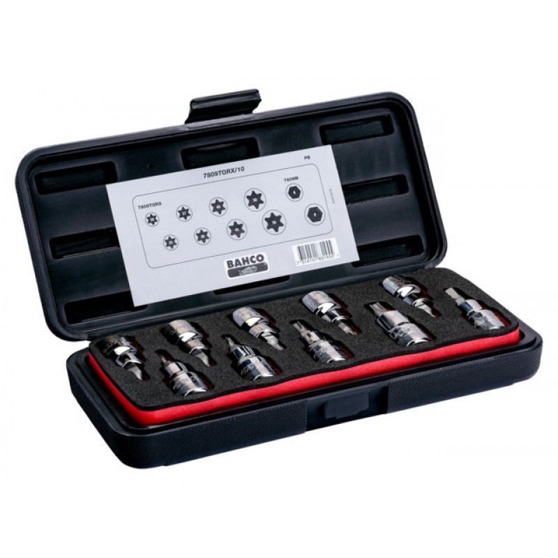 7809TORX/10 1/2 καρέ σετ καρυδάκια για TORX®/Phillips κεφάλι βίδας BAHCO