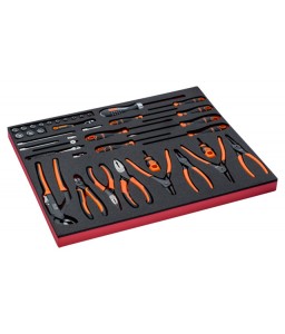 FF1A136 FitandGo 3/3 αφρώδες ένθετο 1/4" καρυδάκια/πένσα/κατσαβίδια σετ - 40 τεμάχια BAHCO