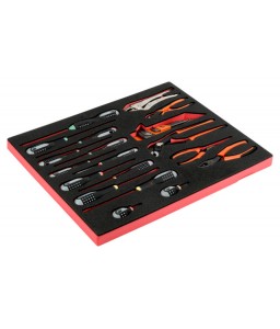 FF1A5001 FitandGo 3/3 αφρώδες ένθετο πένσα/κατσαβίδια σετ - 19 τεμάχια BAHCO