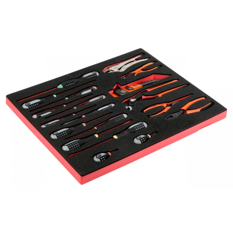 FF1A5001 FitandGo 3/3 αφρώδες ένθετο πένσα/κατσαβίδια σετ - 19 τεμάχια BAHCO