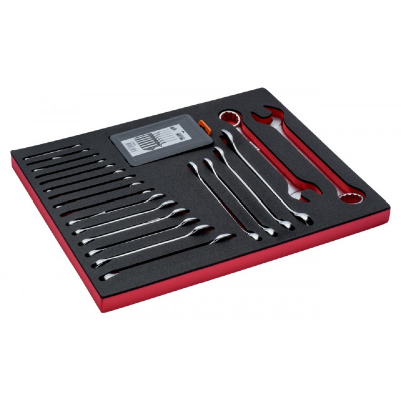 FF1A5002 FitandGo 3/3 αφρώδες ένθετο με κλειδιά/Σετ ζουμπάδων - 27 τεμάχια BAHCO
