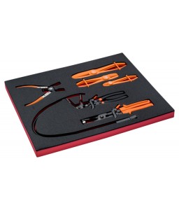 FF1A5036 FitandGo 3/3 αφρώδες ένθετο πένσες σφιγκτήρες σωλήνων σετ - 6 τεμάχια BAHCO