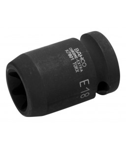 K7801TORX-E24 1/2" καρέ κρουστικό καρυδάκι με TORX® κεφάλι θυληκό και φωσφατωμένο BAHCO