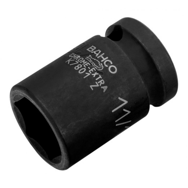 K7801Z-1.1/2 1/2 καρέ κρουστικό καρυδάκι με εξάγωνο προφίλ ίντσας και φωσφατωμένο BAHCO
