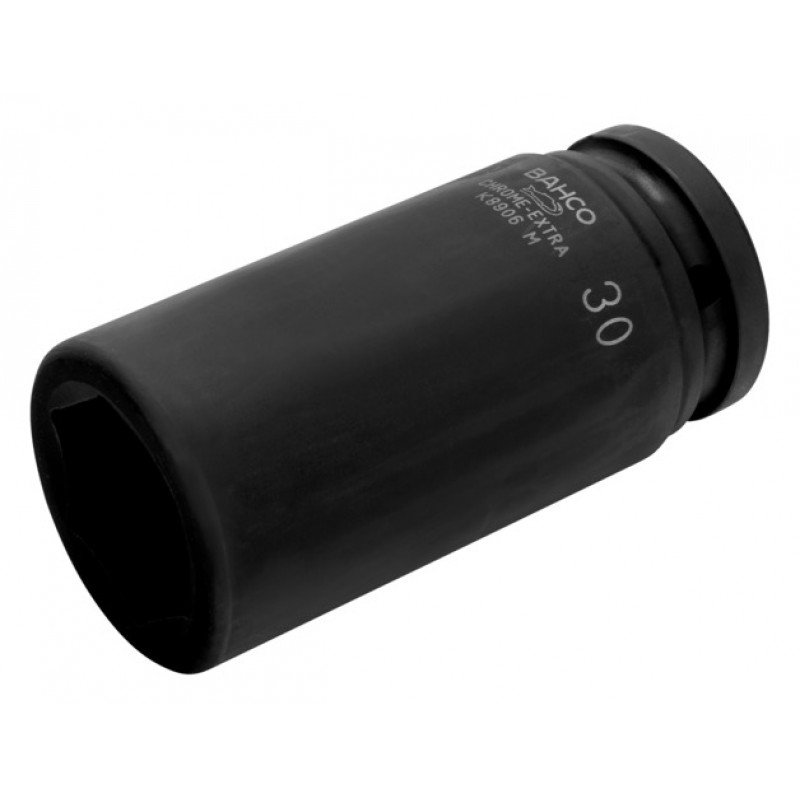 K8906M-22 3/4καρέ Μακρύ κρουστικό καρυδάκι μετρικό εξάγωνο προφίλ και φωσφατωμένο BAHCO