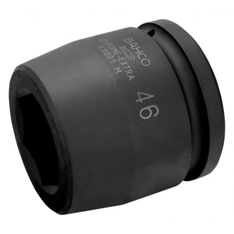 K9801M-50 1-1/2 καρέ κρουστικό καρυδάκι μετρικό εξάγωνο προφίλ και φωσφατωμένο BAHCO