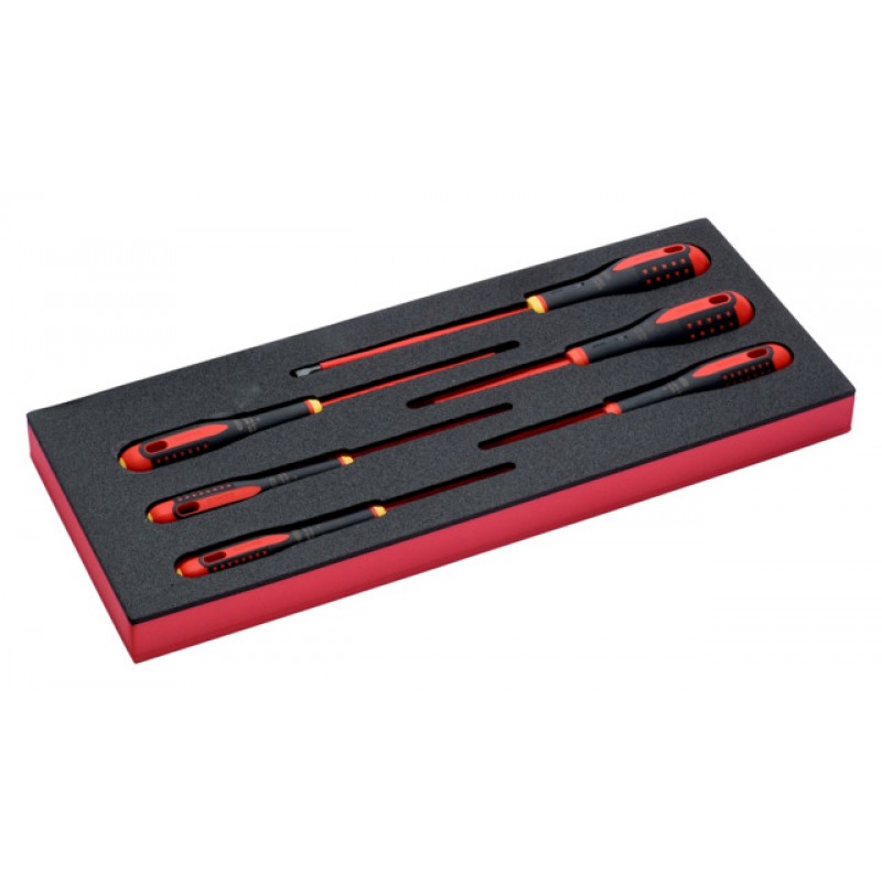 FF1E1010 FitandGo 1/3 αφρώδες ένθετο ίσια/Phillips VDE μονωμένο κατσαβίδια σετ 39 mm x 181 mm x 445 mm - 6 τεμάχια BAHCO
