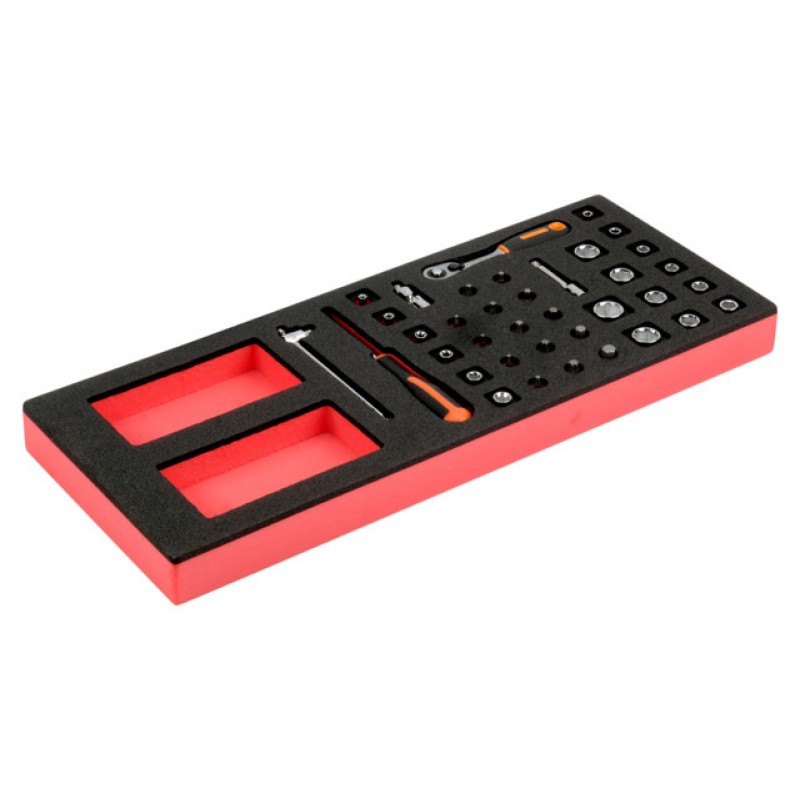 FF1E2001 FitandGo 1/3 αφρώδες ένθετο 1/4" καρυδάκια και καστάνια με κεφάλι αχλάδι σετ - 37 τεμάχια BAHCO
