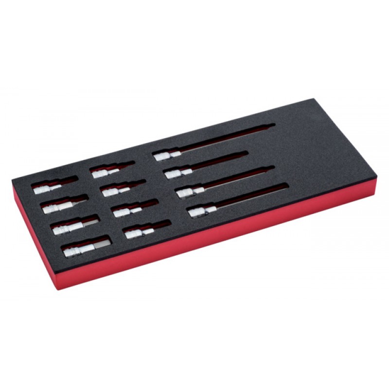FF1E2208 FitandGo 1/3 αφρώδες ένθετο 1/2 καρυδάκια μύτες σετ - 12 τεμάχια BAHCO