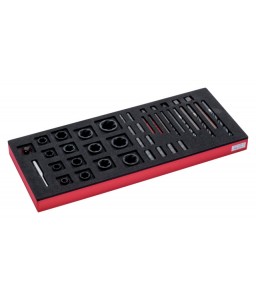 FF1E5005 FitandGo 1/3 αφρώδες ένθετο με καρυδάκια/εξωλκείς σετ - 35 τεμάχια BAHCO