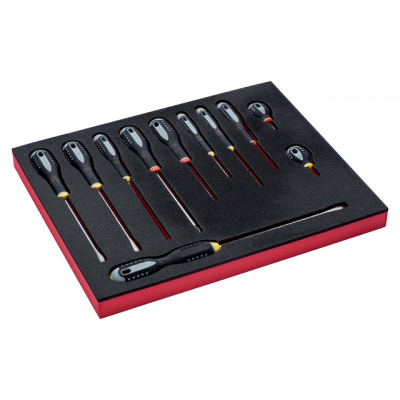 FF1F1002 FitandGo 2/3 αφρώδες ένθετο Phillips κατσαβίδια σετ - 11 τεμάχια BAHCO