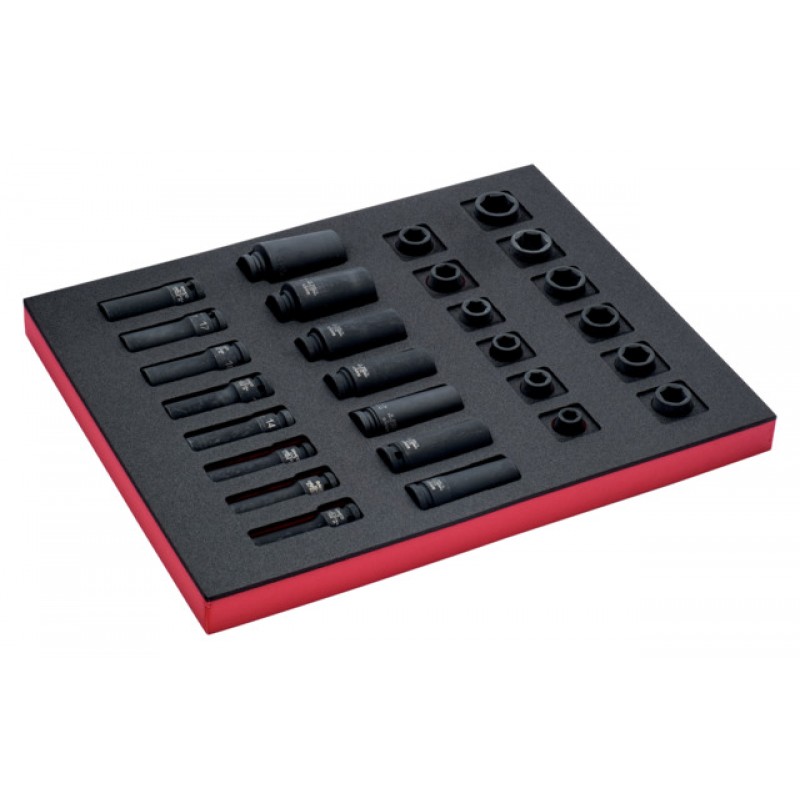 FF1F2203 FitandGo 2/3 αφρώδες ένθετο 1/2 βαθύ κρουστικά σετ καρυδάκια - 27 τεμάχια BAHCO