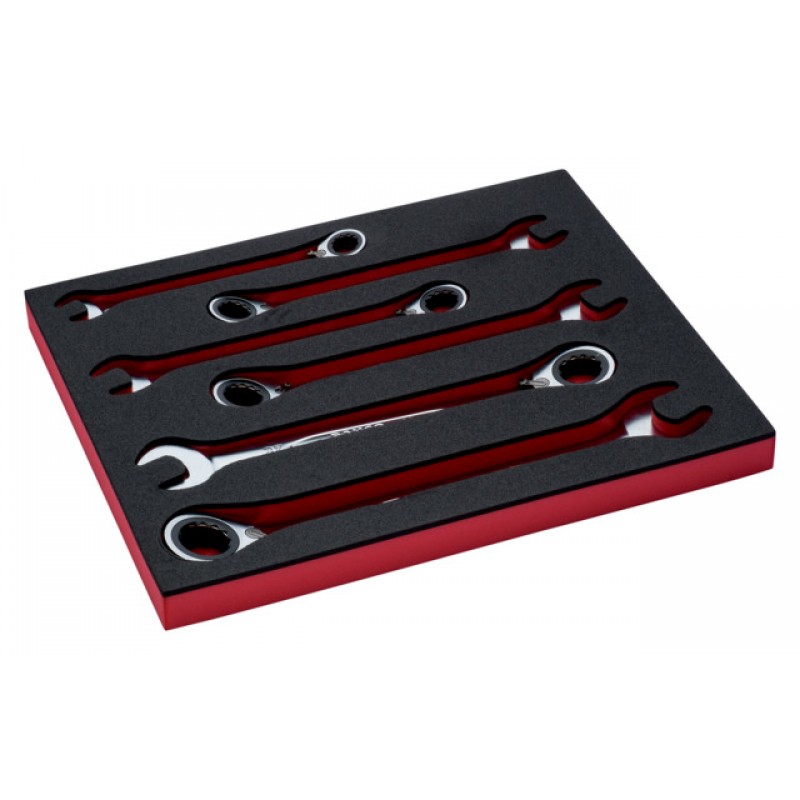 FF1F3006 FitandGo 2/3 αφρώδες ένθετο γερμανοπολύγωνο καστάνια κλειδιά σετ - 17 τεμάχια BAHCO