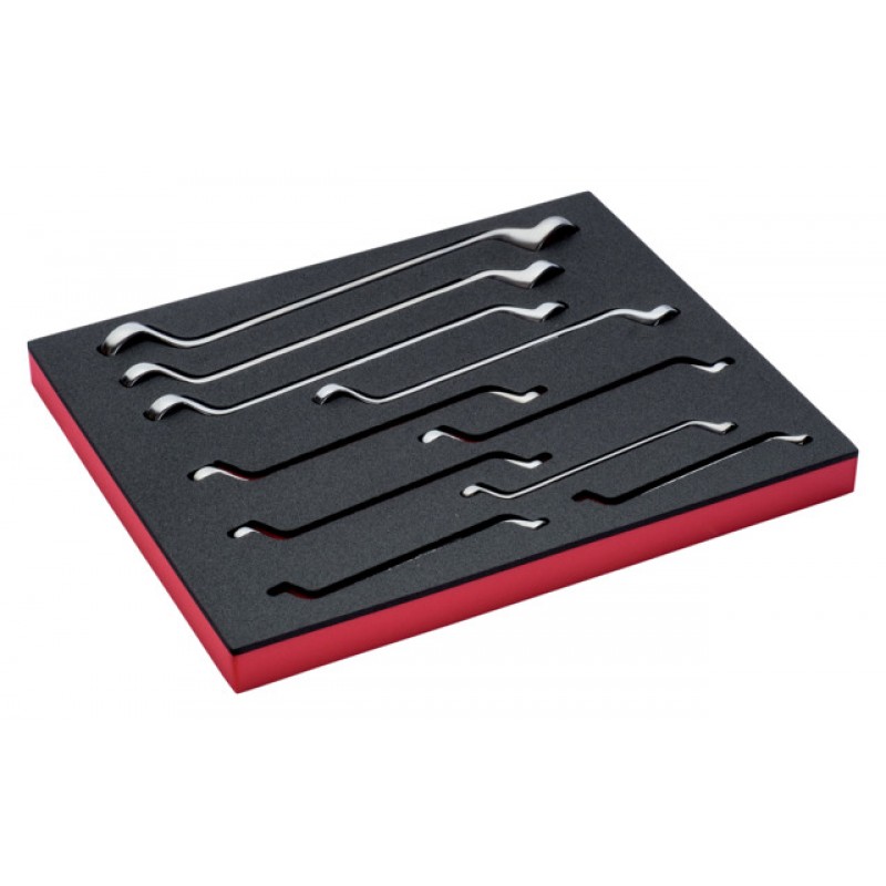 FF1F3007 FitandGo 2/3 αφρώδες ένθετο διπλά ανοιχτά πολύγωνα κλειδιά (ρακορόκλειδα)  σετ - 10 τεμάχια BAHCO