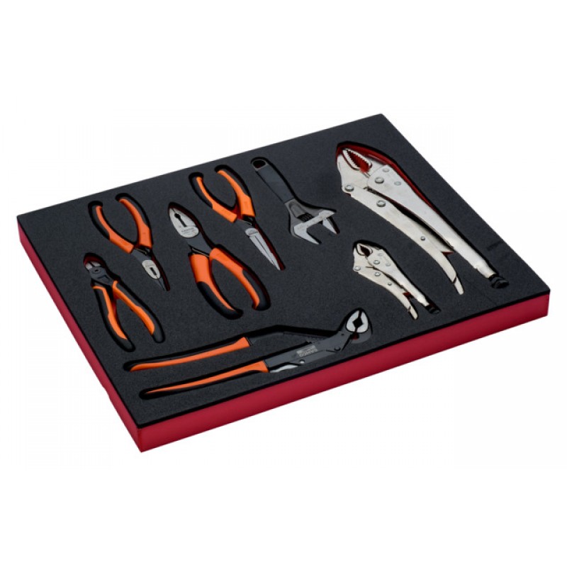 FF1F4001 FitandGo 2/3 αφρώδες ένθετο με κλειδιά και πένσα σετ - 8 τεμάχια BAHCO