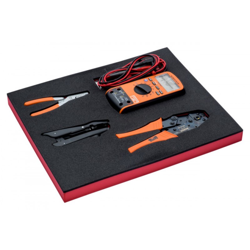 FF1F5006 FitandGo 2/3 αφρώδες ένθετο πρέσα ακροδεκτών/πολύμετρο σετ - 4 τεμάχια BAHCO