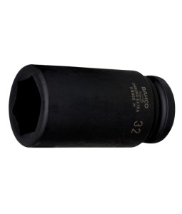 K9506Z-1 1"καρέ Μακρύ κρουστικό καρυδάκι με εξάγωνο προφίλ ίντσας και φωσφατωμένο BAHCO