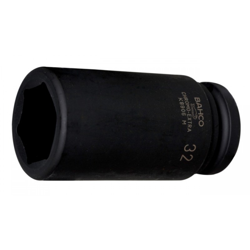 K9506Z-1.13/16 1καρέ Μακρύ κρουστικό καρυδάκι με εξάγωνο προφίλ ίντσας και φωσφατωμένο BAHCO