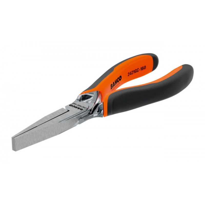 2421GC-140IP ERGO™ πλατυτσίμπιδο με ελατήριο, δύο στοιχείων χειρολαβή και χρωμέ (γυαλιστερό) φινίρισμα BAHCO