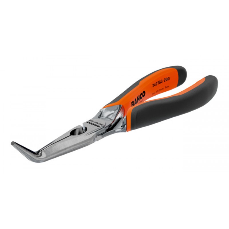 2427 GC-160IP ERGO™ 45° κεκλιμένη μύτη μυτοτσίμπιδο με ελατήριο, δύο στοιχείων χειρολαβή και χρωμέ (γυαλιστερό) φινίρισμα BAHCO