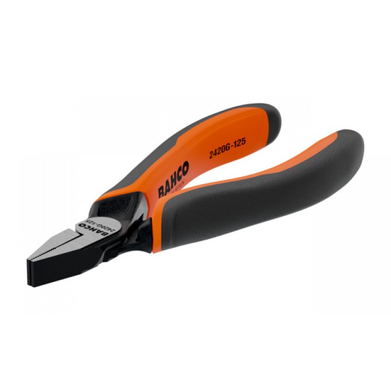 2420 G-125 ERGO™ κοντό πλατυτσίμπιδο με ελατήριο, δύο στοιχείων χειρολαβή και φωσφατιομένη BAHCO