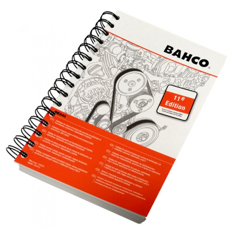 BE240-CAT  Βιβλίο δεδομένων τιμών έντασης για ιμάντες κινητήρα, χρονισμού, V και V  με ραβδώσεις.  BAHCO