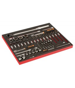 FF1A213 FitandGo 3/3 αφρώδες ένθετο 1/4" και 3/8" σετ καρυδάκια και δυναμόκλειδο - 85 τεμάχια BAHCO