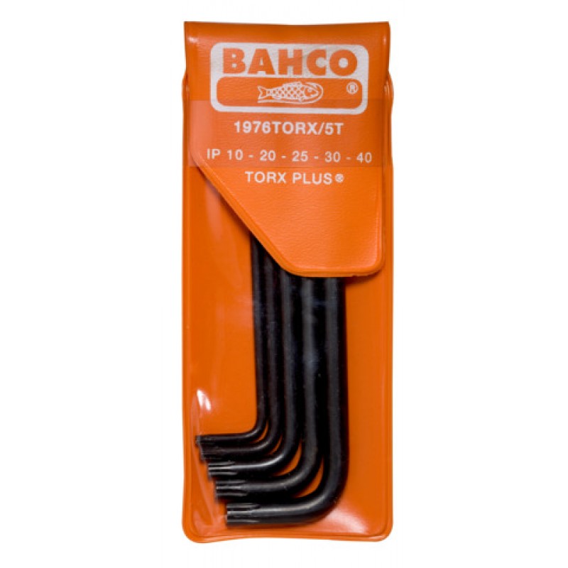 1976TORX/5T μακρύ TORX® Plus L-κλειδιά σετ φωσφατιομένα - 5 τεμάχια BAHCO
