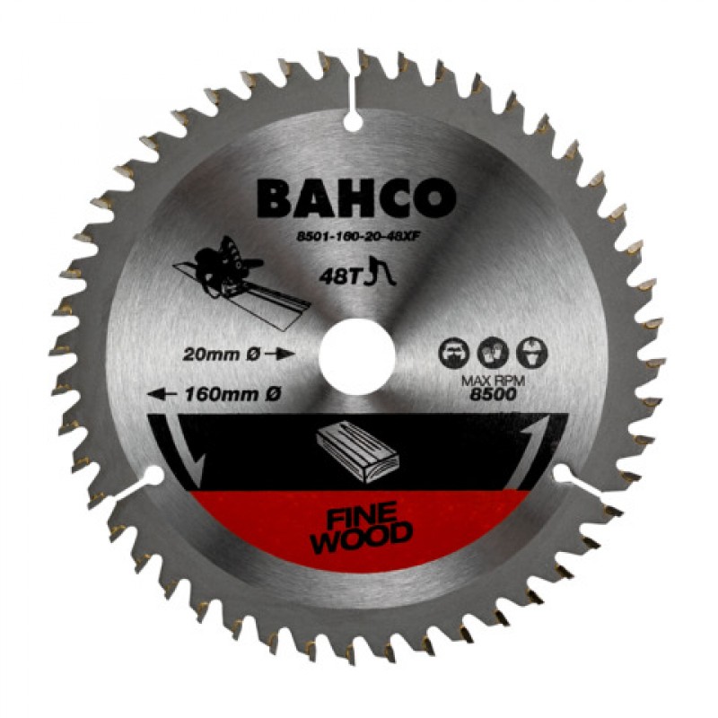 8501-165-20-48XF Δίσκοι δισκοπριόνου για βυθιζόμενο πριόνι ξύλου BAHCO