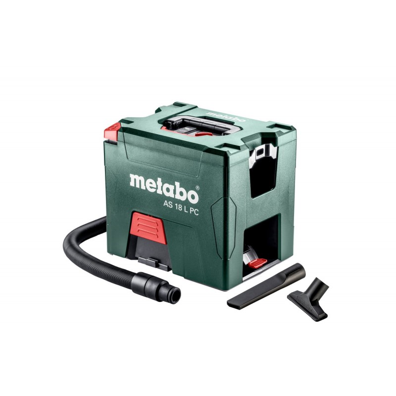 Metabo 18 Volt Σκούπα Γενικών Χρήσεων Μπαταρίας AS 18 L PC με χειροκίνητο φίλτρο καθαρισμού
