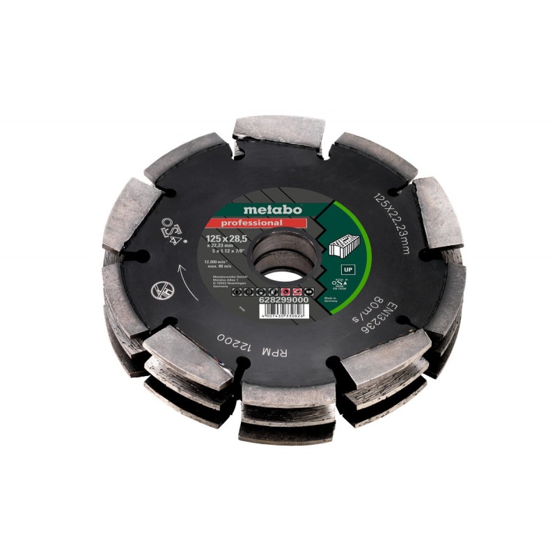 Metabo Διαμαντόδισκος για αρμοκόφτες Professional »UP« 125 x 28.5 x 22.23 mm
