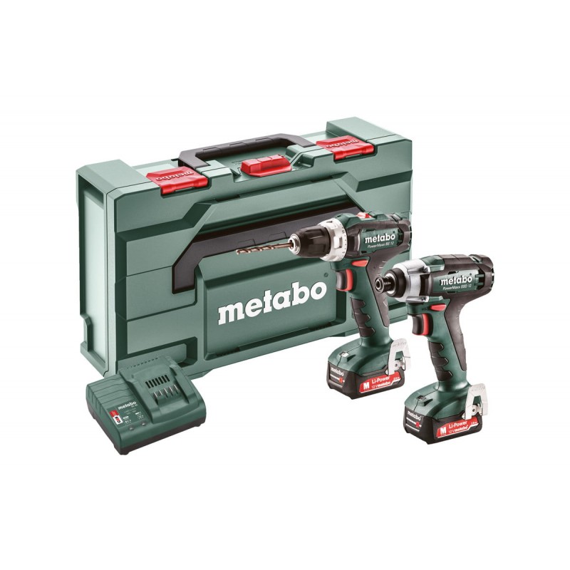 Metabo 12 Volt Combo Set Μπαταρίας 2.7.1 12 V PowerMaxx BS 12 + PowerMaxx SSD 12