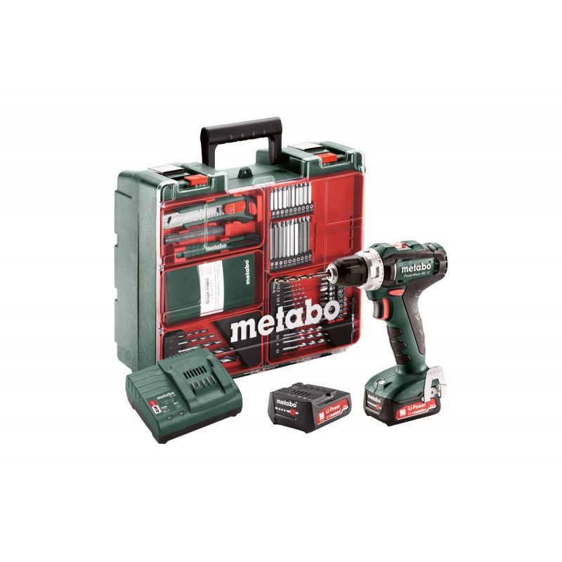 Metabo 12 Volt Δραπανοκατσάβιδο Μπαταρίας PowerMaxx BS 12 Set