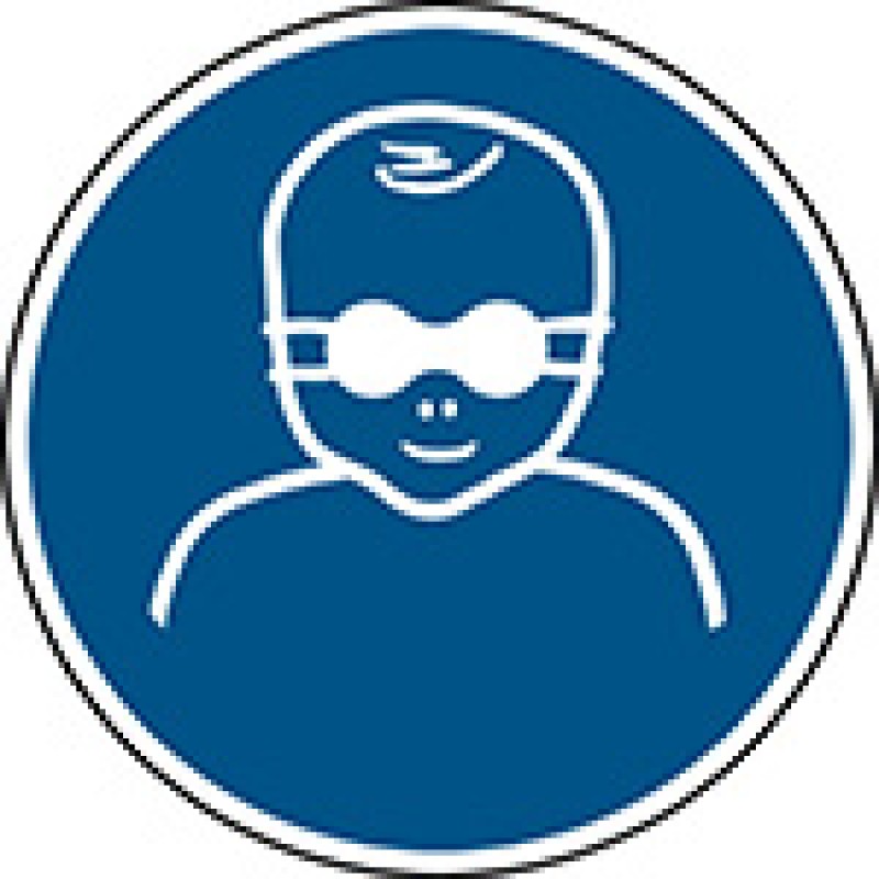 M025 - Βρέφη Πρέπει να προστατεύονται με αδιαφανή προστασία ματιών