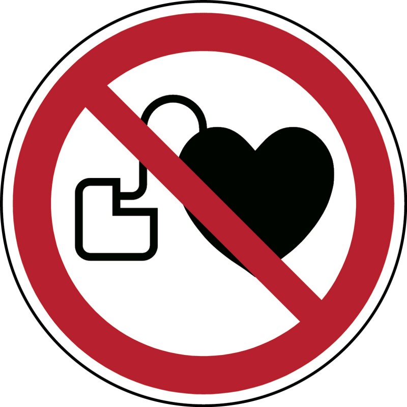 P007 - Απαγορεύεται η πρόσβαση για άτομα με ενεργές εμφυτευμένες καρδιακές συσκευές