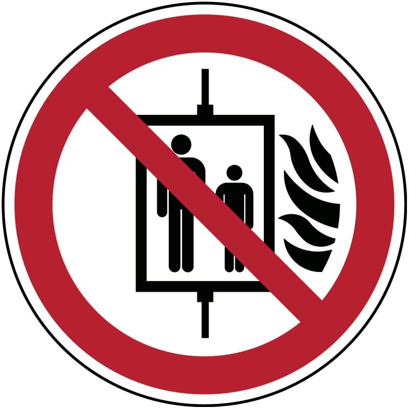 P020 - Μην χρησιμοποιείτε ανελκυστήρες σε περίπτωση πυρκαγιάς