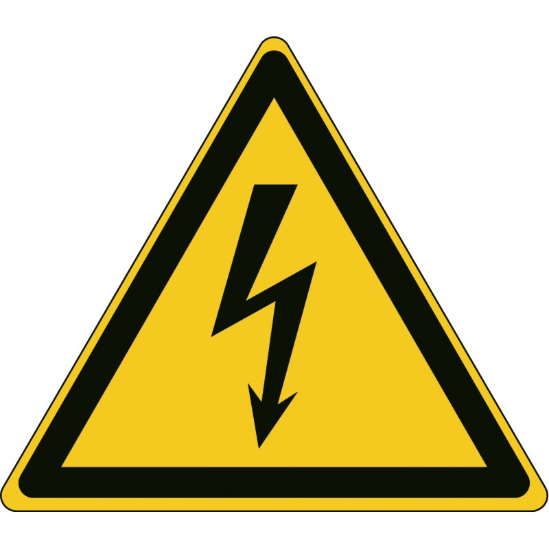 W012 - Προσοχή Ηλεκτρική ενέργεια