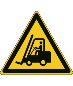 W014 - Προσοχή Ανυψωτικά οχήματα και άλλα βιομηχανικά οχήματα