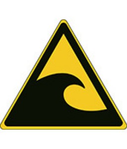 W056 - Προσοχή Ζώνη κινδύνου τσουνάμι