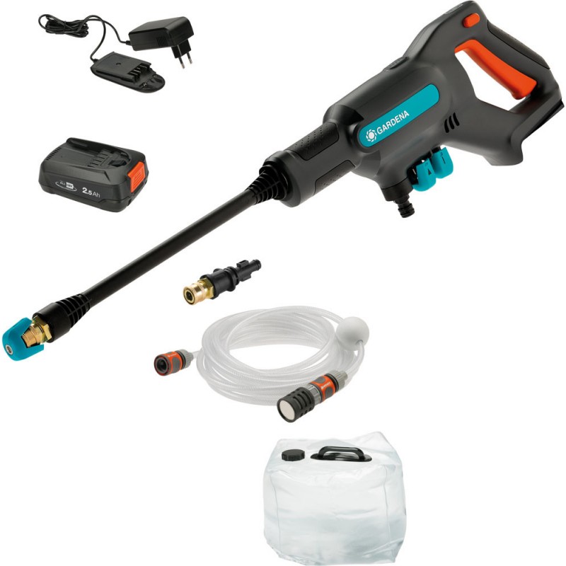 14800-31 Πλυστικό Πιστόλι Μπαταρίας Gardena Premium Σετ ΑquaClean 18V RtU