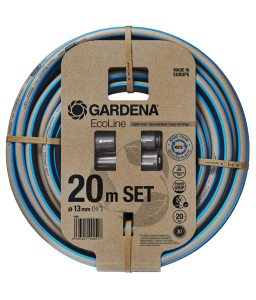 18931-20 Λάστιχο Gardena Ecoline 1/2" - 20m σετ με συνδέσμους & ακροφύσιο