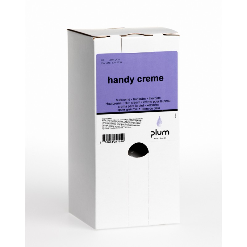 2470 Handy Creme Κρέμα περιποίησης χεριών μετά την Εργασία 0.7 l Σακούλα σε Κουτί PLUM