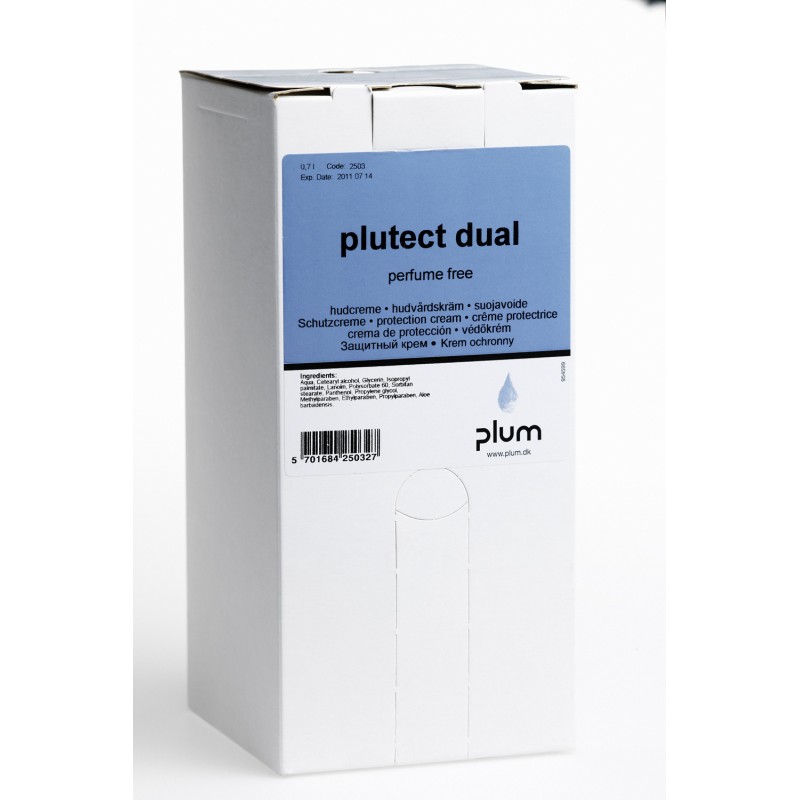 2503 Plutect Dual Κρέμα περιποίησης χεριών πριν την Εργασία 0.7 l Σακούλα σε Κουτί PLUM