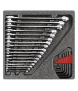 3301699 Σετ γερμανοπολύγωνων κλειδιών σε μονάδα 4/6 CT, 25τμχ GEDORE RED