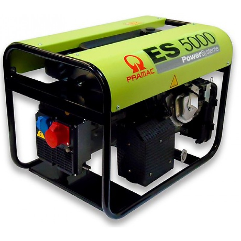 ES5000 Ηλεκτρο - Γεννήτρια Βενζίνης 3-Φασική 5,4 kVA με Χειρόμιζα και χειροκίνητο πίνακα ελέγχου Honda GX270 PRAMAC