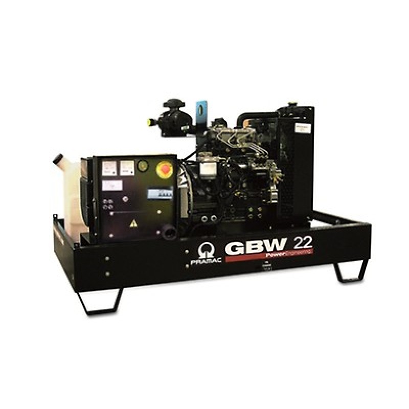 GBW 22 P Ηλεκτρο - Γεννήτρια πετρελαίου ανοικτού τύπου 21,8 kVA MCP χειροκίνητο πίνακα ελέγχου (ALT.LI) PRAMAC