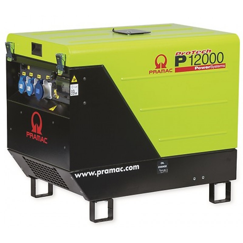 P12000 Ηλεκτρο - Γεννήτρια Πετρελαίου 3-Φασική 12,0 kVA Ηλεκτρική εκκίνηση και χειροκίνητο πίνακα ελέγχου CONN ( δυνατότητα σύνδεσης με AMF) + transp. Kit Hatz 2G40 PRAMAC